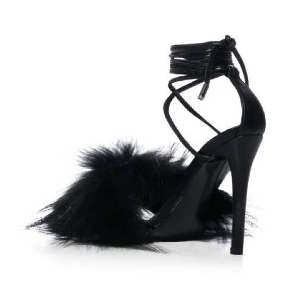 AZALEA WANG bunny fur stiletto - Picture 5 of 7